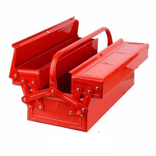 SKI - สกี จำหน่ายสินค้าหลากหลาย และคุณภาพดี | MITSANA กล่องเครื่องมือสีแดง 2 ชั้น 18นิ้ว #03 ยxกxส=17.71x7.87x6.29